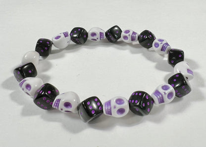 Skull & Dice Purple