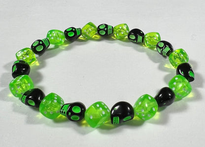 Skull & Dice Green