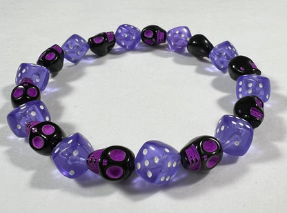 Skull & Dice Purple
