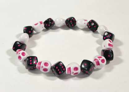 Skull & Dice Magenta