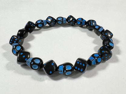 Skull & Dice Blue