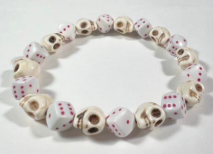Skull & Dice Magenta