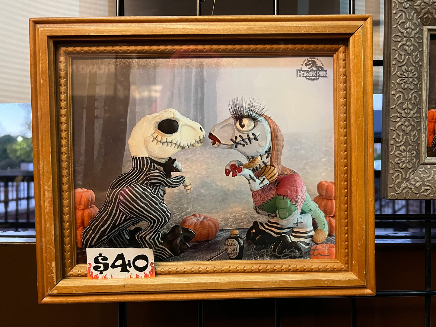 8x10 Jack & Sally (Double Wood frame)