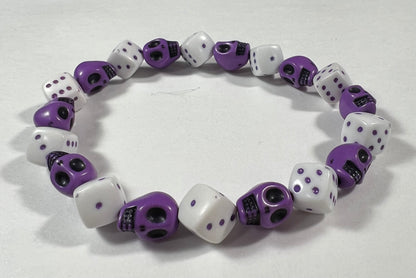 Skull & Dice Purple