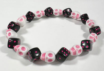 Skull & Dice Pink