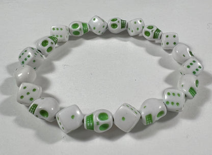 Skull & Dice Green