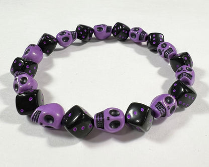 Skull & Dice Purple