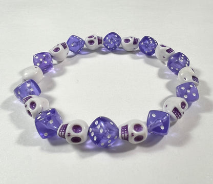 Skull & Dice Purple