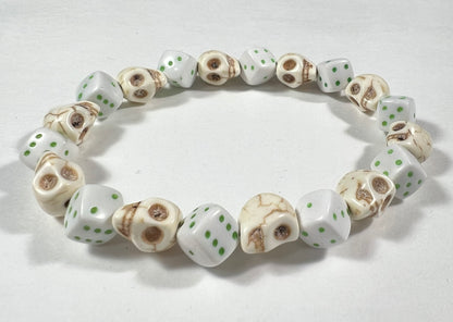 Skull & Dice Green
