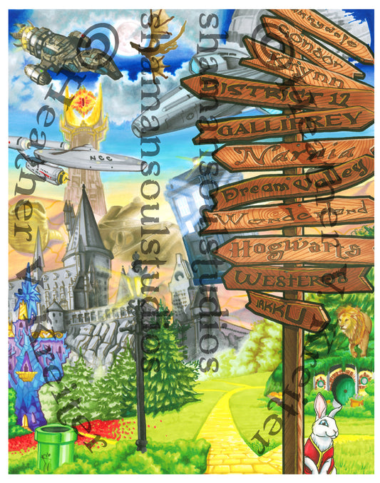 Crossroads of the Universe Prints