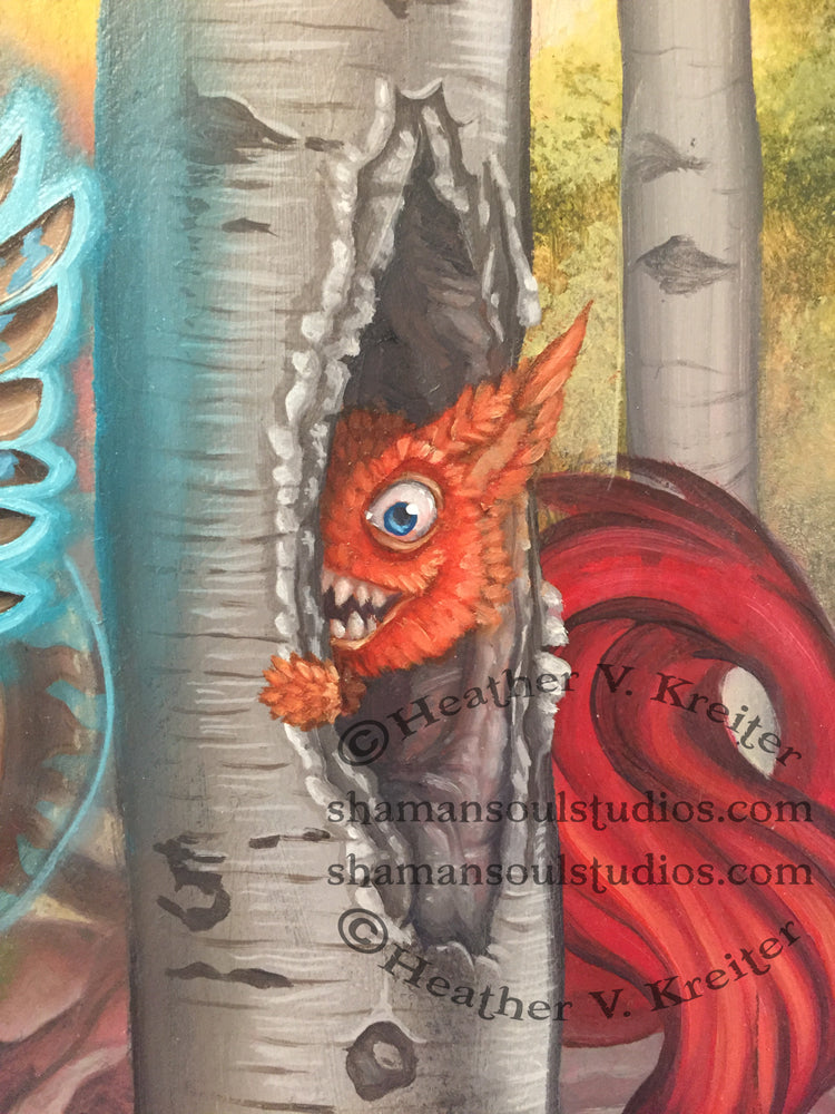 Shaman's Soul: Drawing the Dragon Painting