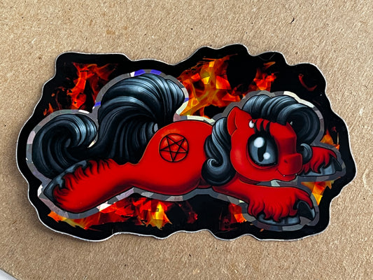 Holographic Lil’ Satana Stickers