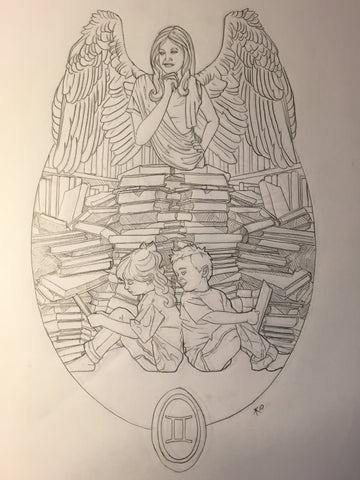 Angel of Gemini Sketches