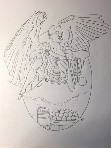 Angel of Libra Sketch (Rejected)