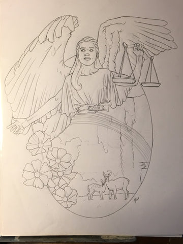 Angel of Libra Sketch