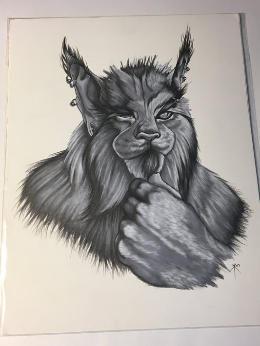 WoD: Changing Breeds - Werebobcat Drawing