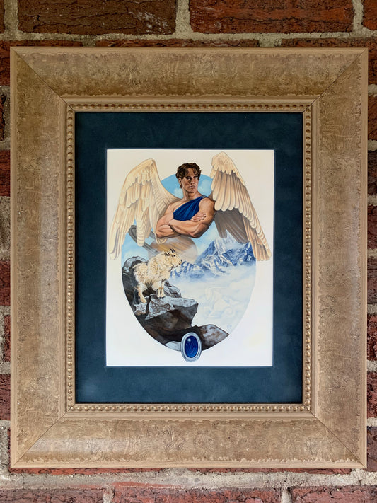 Angel Of Capricorn Painting