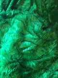 EMERALD GREEN Long Pile Faux Fur