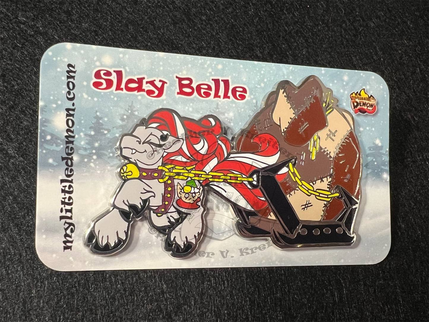 Krampus & Slay Belle Pins