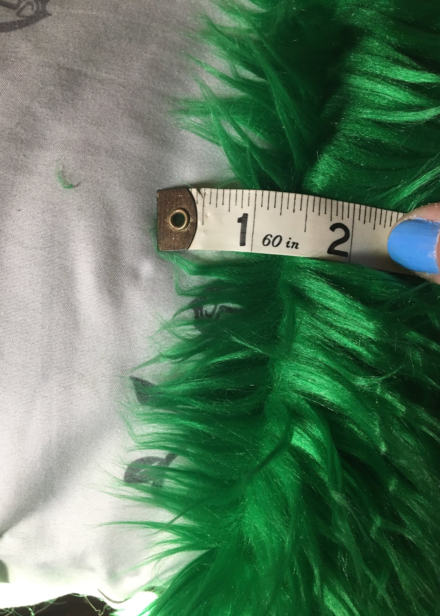 EMERALD GREEN Long Pile Faux Fur