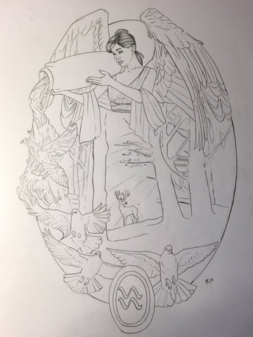 Angel of Aquarius Sketch