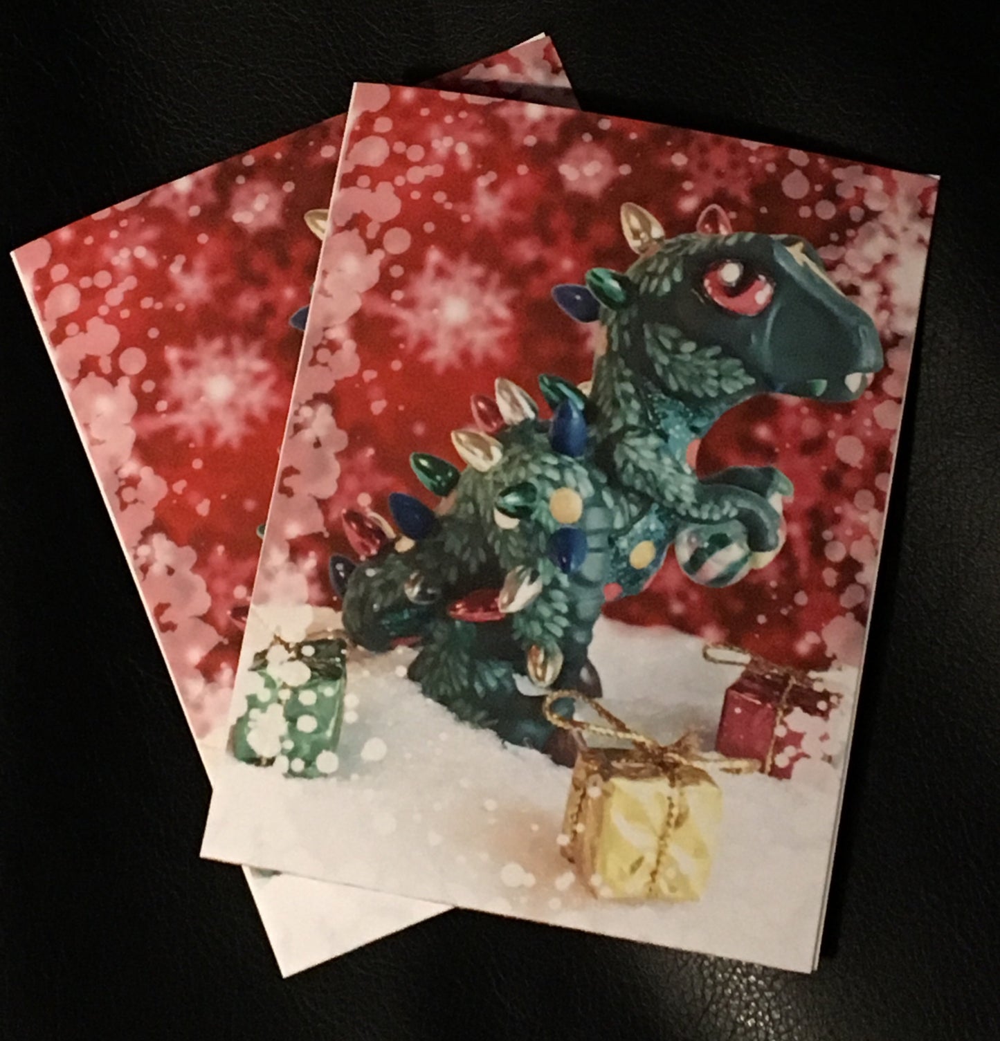 Holiday T-Rexs Greeting Cards