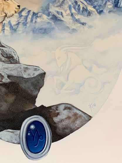 Angel Of Capricorn Painting