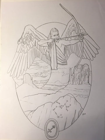 Angel of Sagittarius Sketch