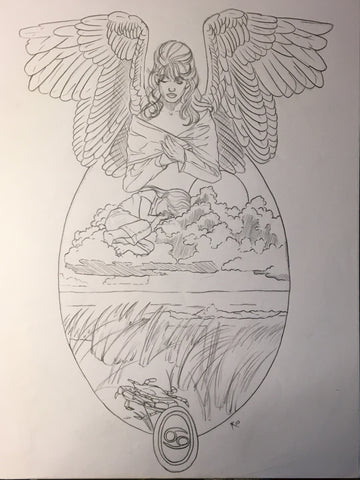 Angel of Cancer Sketch