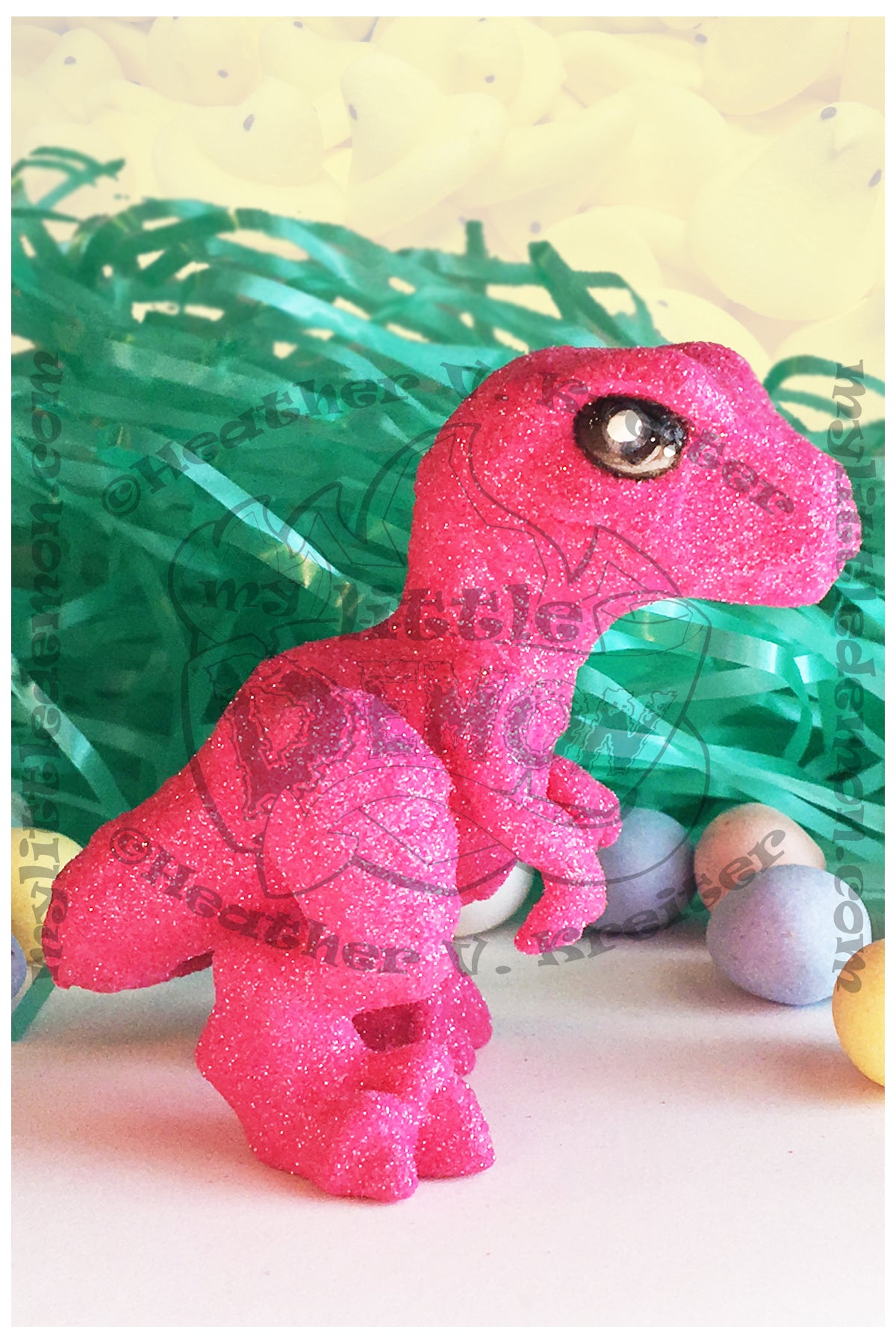 Peepasaurus (Pink) Prints